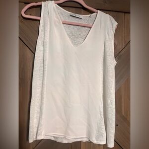 Sandro Linen and Silk Blend Top Size Medium